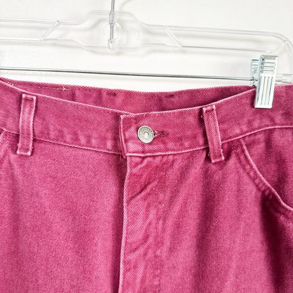 VTG LEE Burgundy Maroon Wine Colored High Waisted Mom Jeans Tapered Leg SEE NOTE - Picture 7 of 16